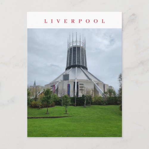 Liverpool Metropolitan Cathedral view postcard