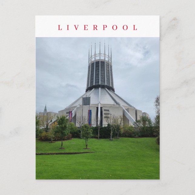 Liverpool Metropolitan Cathedral view postcard (Front)
