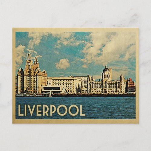 Liverpool Postcard Vintage Travel