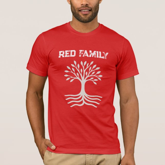 Liverpool Red Family Bella+Canvas Jersey Short  T-Shirt (Front)