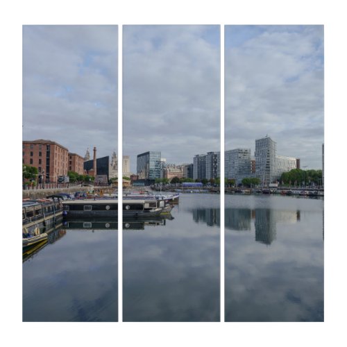 Liverpool Salthouse Dock Reflection Triptych