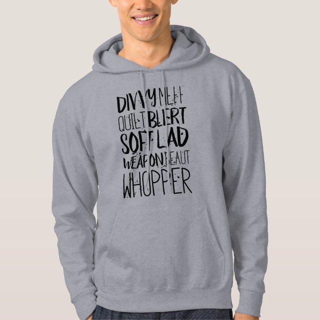 Liverpool Scouse Insults Dialect Hoody (Front)
