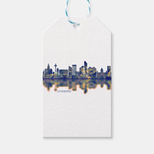 Liverpool Skyline Gift Tags (Front)