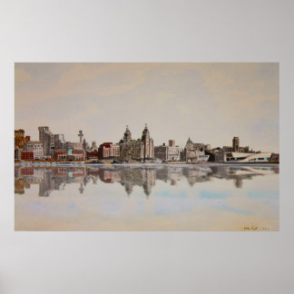 Liverpool Skyline Poster