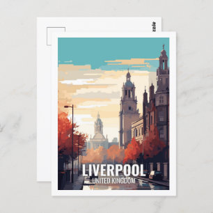 Liverpool United Kingdom Famous Travel Places Postcard