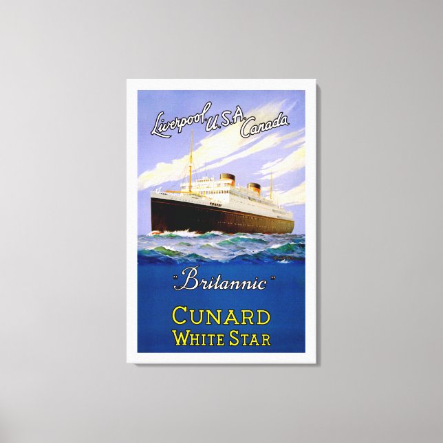 Liverpool, USA and Canada ~ by Britannic  Canvas Print (Front)