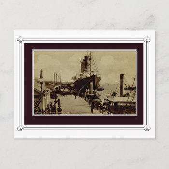 Liverpool Vintage Scene Postcard by vintagecreations at Zazzle