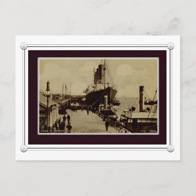 Liverpool vintage scene postcard (Front)