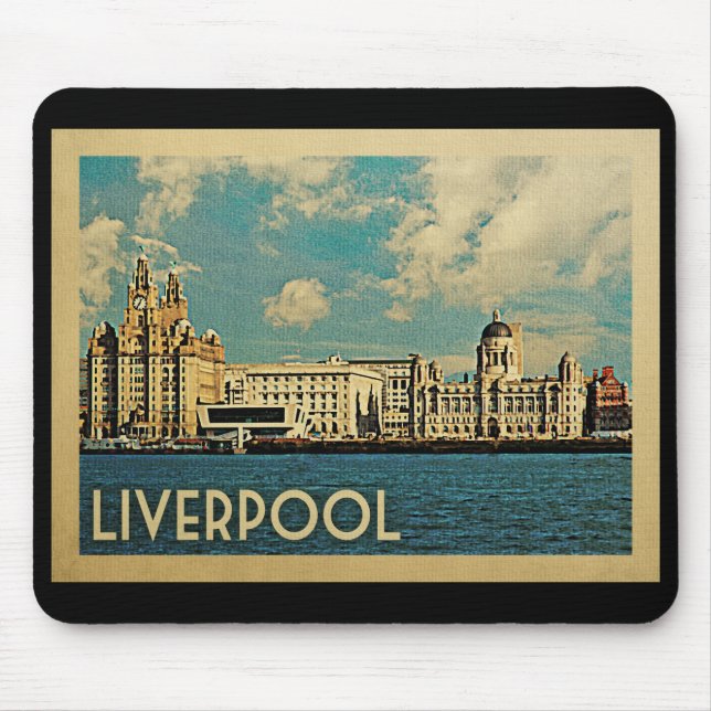 Liverpool Vintage Travel Mouse Pad (Front)