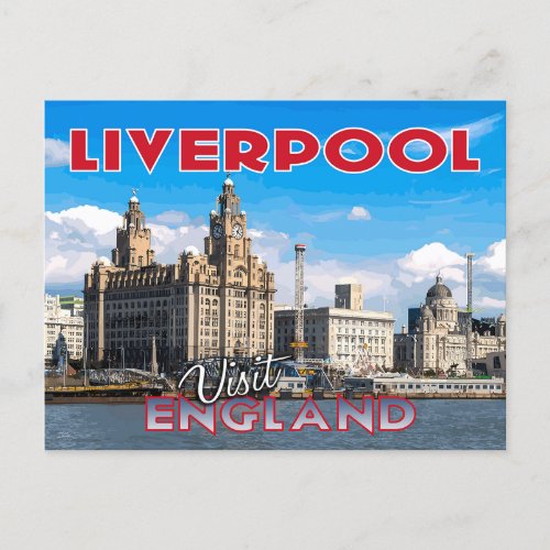 Liverpool Visit England Postcard