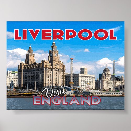 Liverpool Visit England Poster