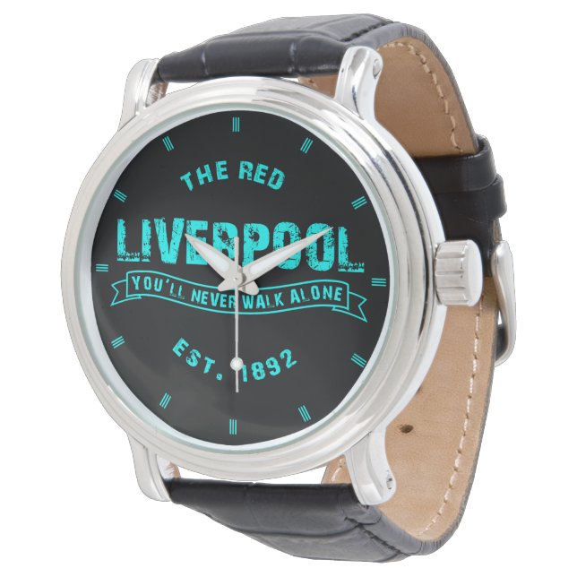 Liverpool YNWA Blue Vintage Watch (Angled)