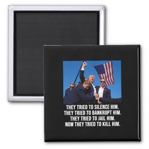 Lives Bullet Proof Donald Trump 2024 Fight Fight F Magnet