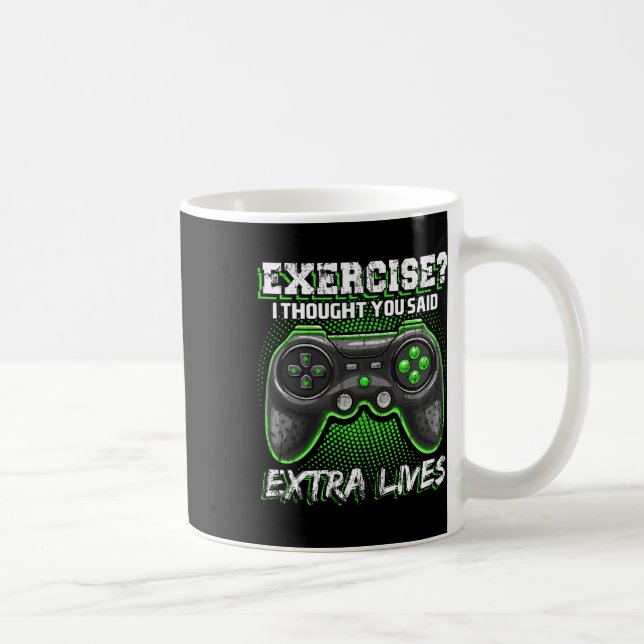 Lives Funny Video Game Controller Retro Gamer Boys Coffee Mug (Right)