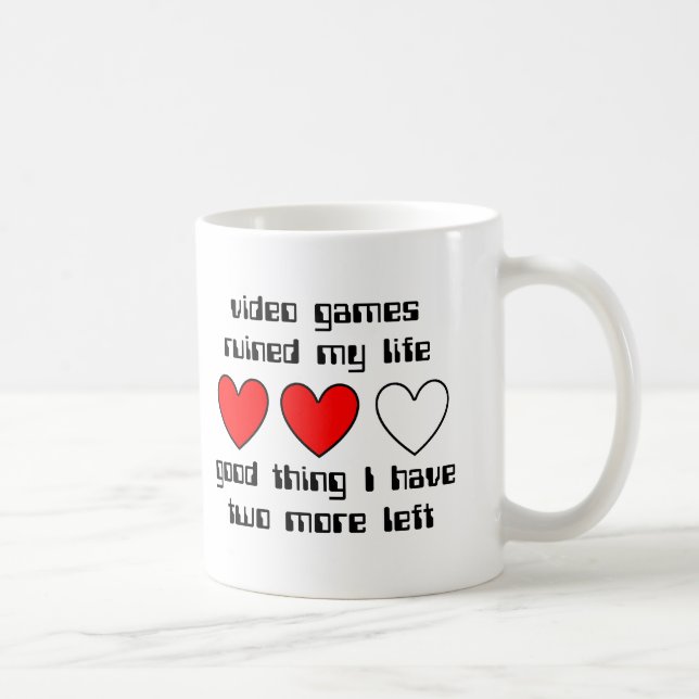 Lives Left Funny Mug Humor (Right)
