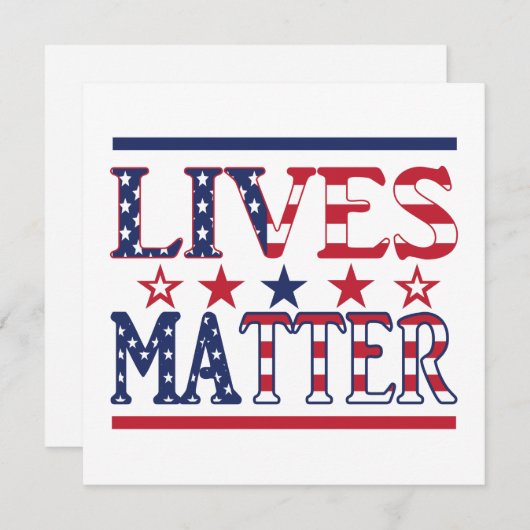 Lives Matter - American Flag (Front/Back)