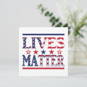 Lives Matter - American Flag (Standing Front)