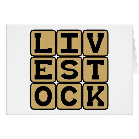 Livestock, Cattle Cards (Front Horizontal)
