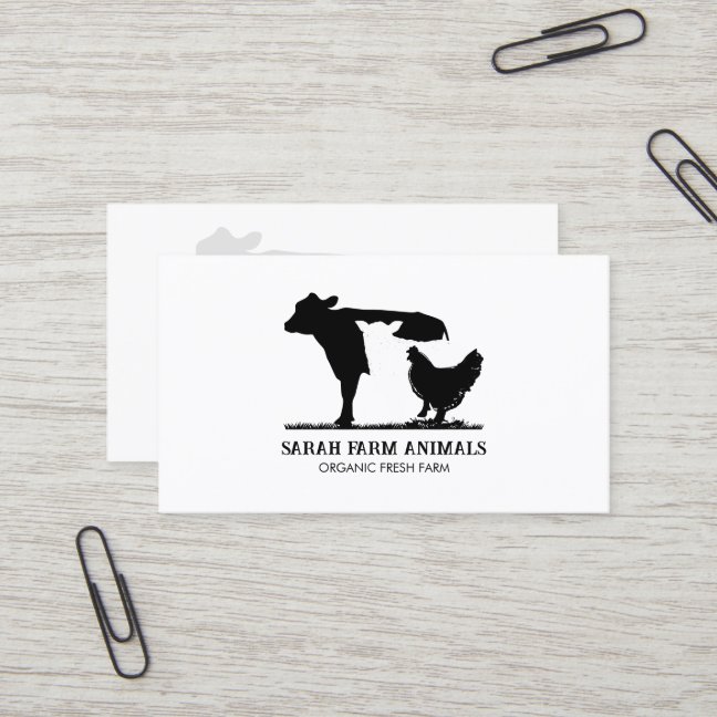 Livestock Farm Owner Business Card