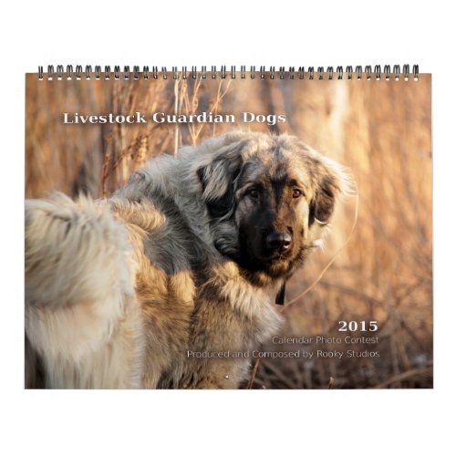 Livestock Guardian Dogs 2015 HUGE Calendar