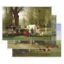 LIVESTOCK LANDSCAPES HEAVY WEIGHT DECOUPAGE PRINTS WRAPPING PAPER SHEETS