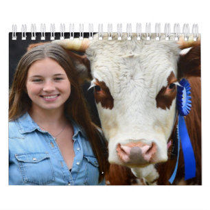 Livestock Show Cow Photo Customize Calendar