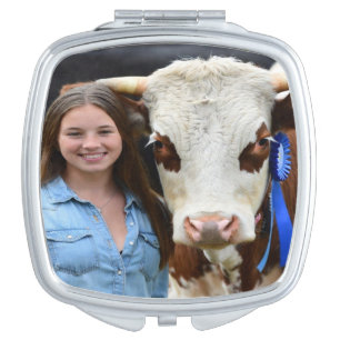 Livestock Show Cow Photo Customize Compact Mirror