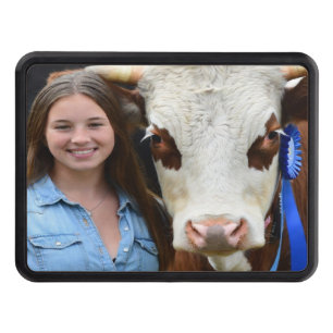 Livestock Show Cow Photo Customize Hitch Cover