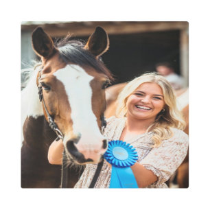 Livestock Show Horse Photo Customize Metal Print
