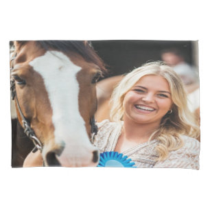 Livestock Show Horse Photo Customize Pillow Case