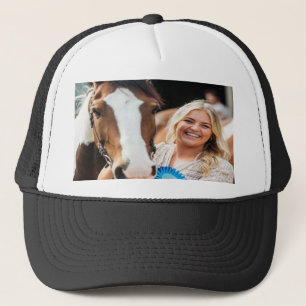 Livestock Show Horse Photo Customize Trucker Hat