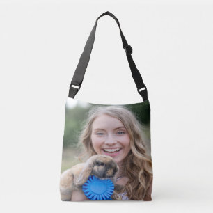 Livestock Show Rabbit Photo Customize Crossbody Bag