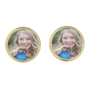 Livestock Show Rabbit Photo Customize Cufflinks