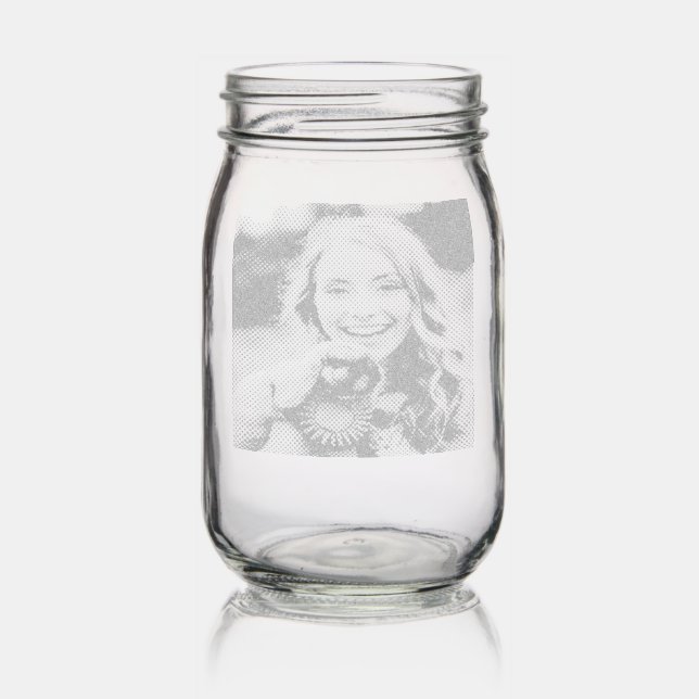 Livestock Show Rabbit Photo Customize Mason Jar (Glassware)
