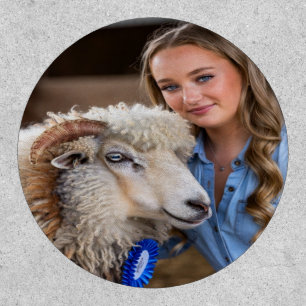 Livestock Show Sheep Photo Customize Patch