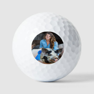 Livestock Show Swine Photo Customize Golf Balls