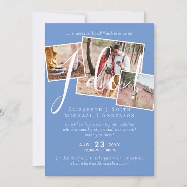 Livestreaming Watch Us Say I Do! PHOTO Wedding (Front)