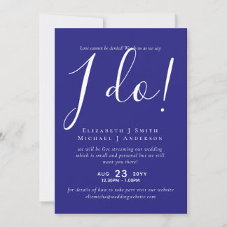 Livestreaming Wedding Invites - Watch Us Say I Do!