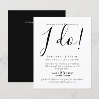 Livestreaming Wedding Invites - Watch Us Say I Do!