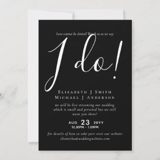 Livestreaming Wedding Invites - Watch Us Say I Do!