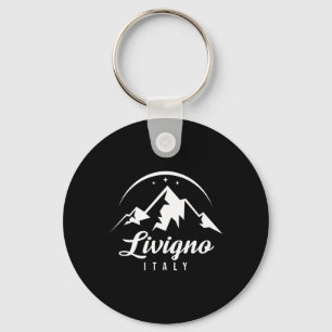 Livigno Italy Ski Resort Skiing Snowboarding Souve Keychain