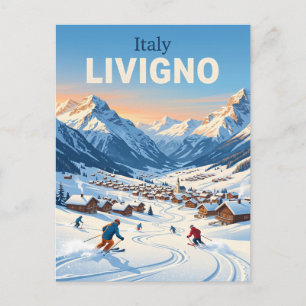 Livigno Ski Resort Italy Postcard