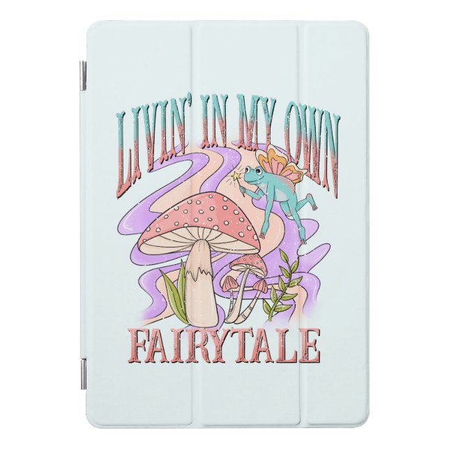 Livin’ In My Own Fairytale – Frog & Mushroom iPad Pro Cover (Front)