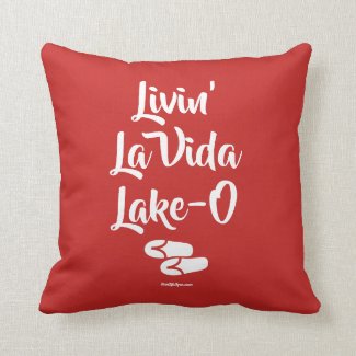 Livin' La Vida Lake-O™ pillow red