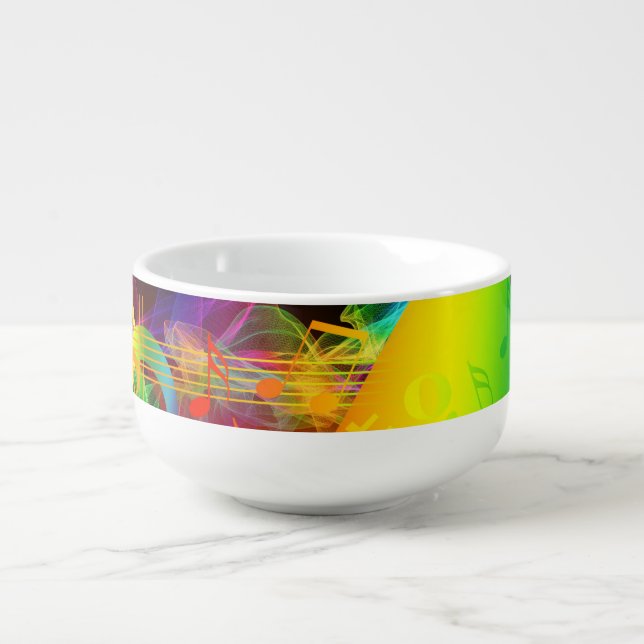 Livin Life Lovin Music Soup Mug (Front)