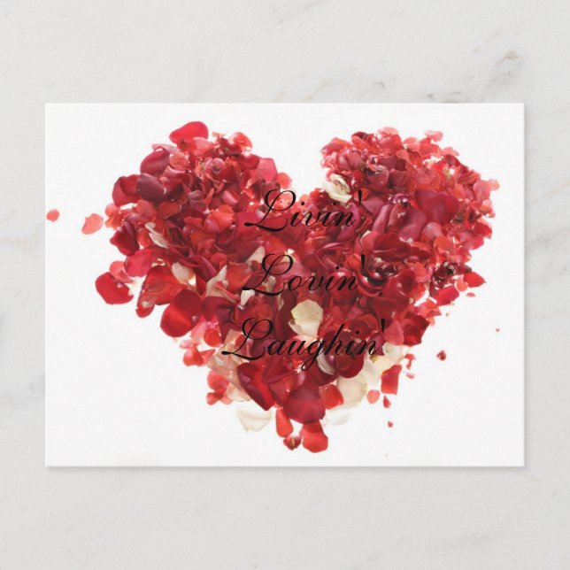 Livin' Lovin' Laughin' Postcard (Front)