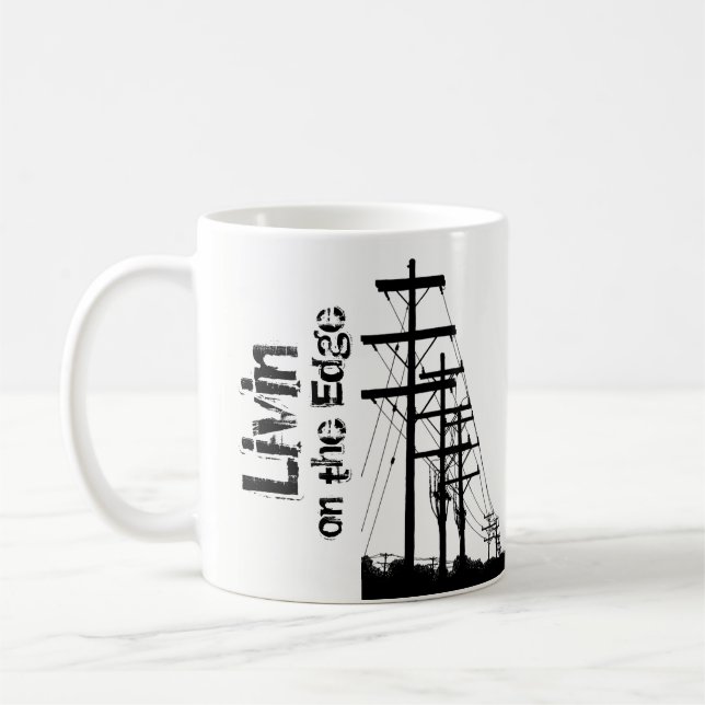 Livin' on the Edge Mug (Left)