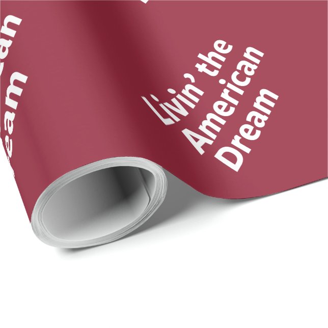 Livin' the American Dream Wrapping Paper (Roll Corner)