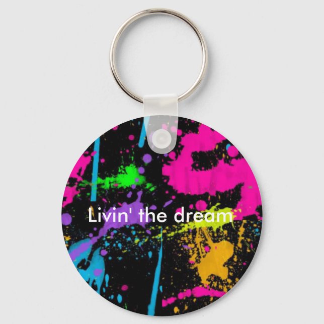 Livin' the dream keychain (Front)