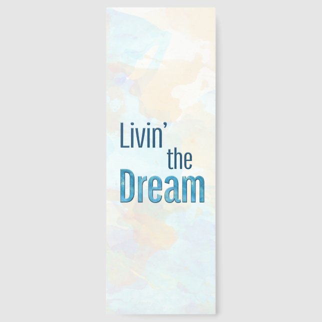 Livin' the Dream Sky Background Bookmarks (Front)